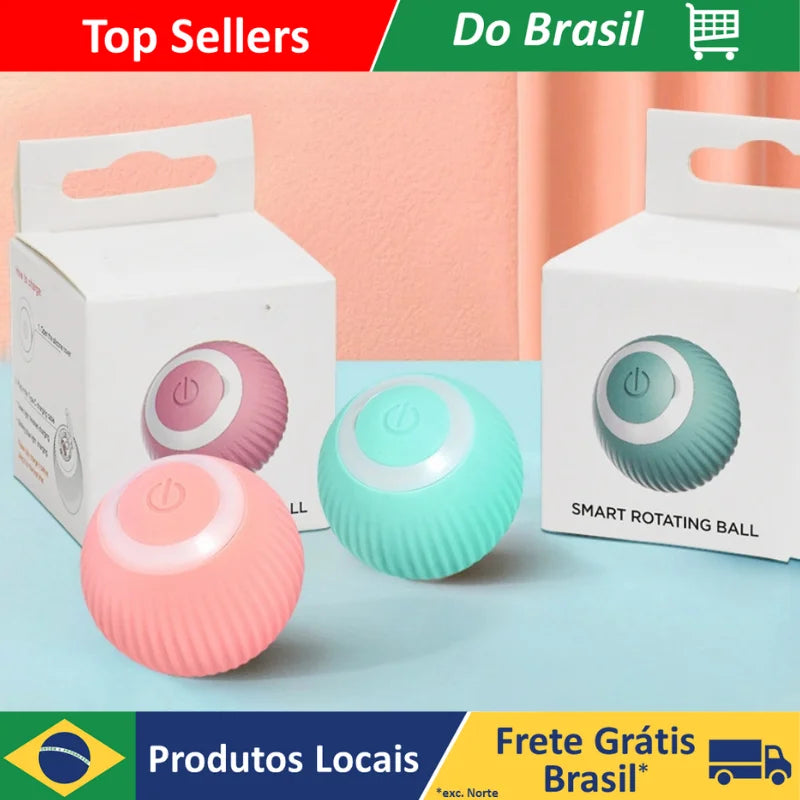 Bola mágica rolante automática para cães e gatos